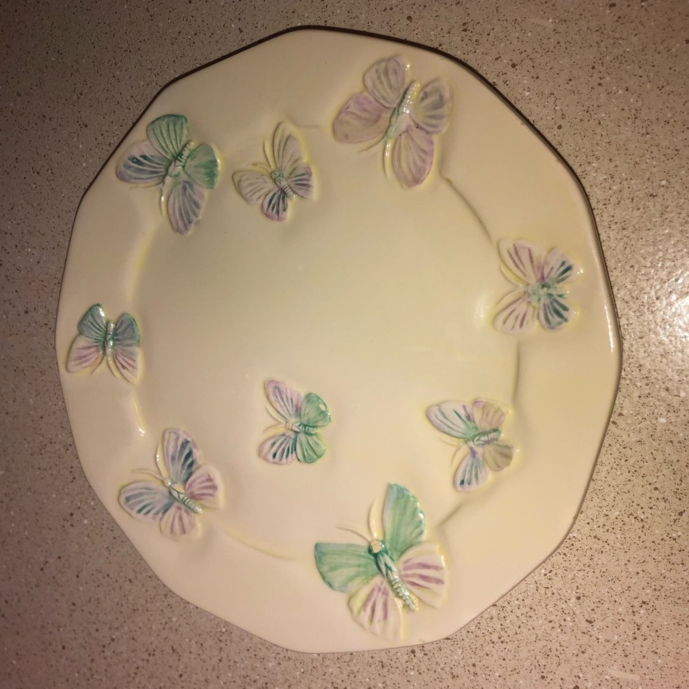 Vintage Bath & Body Works Butterfly Collection Candle Plate